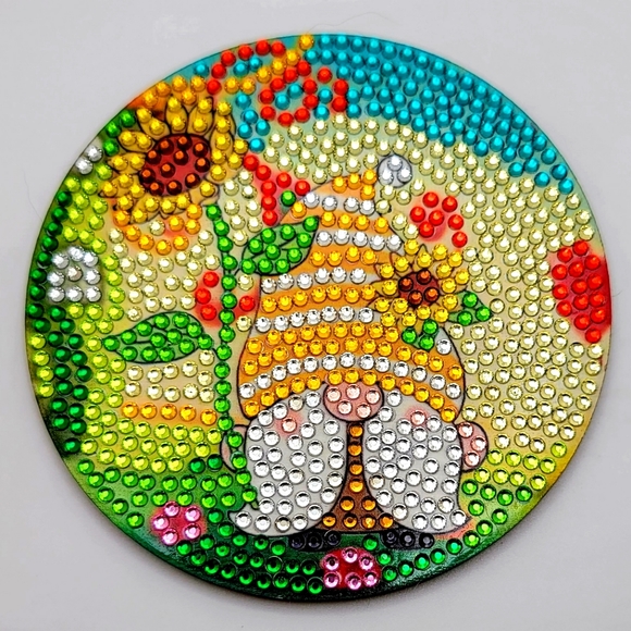 Other - Colorful Sunflower 🌻 Gnome Coaster Floral Multiuse